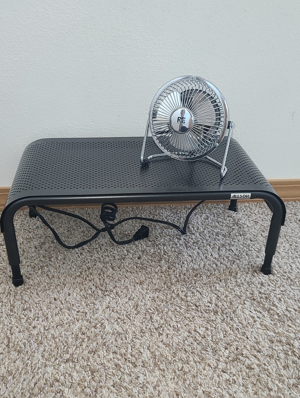 Adjustable Monitor Riser Stand - Elevated Desk Platform And Room Essentials Fan